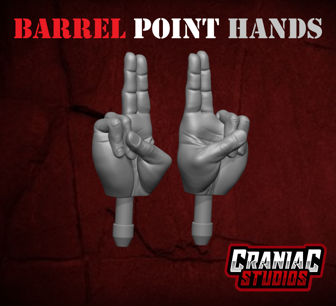 Fallout Hand Point Barrel Point Hands – Craniac Studios LLC